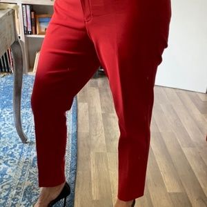 Loft Red Pants Size 10
